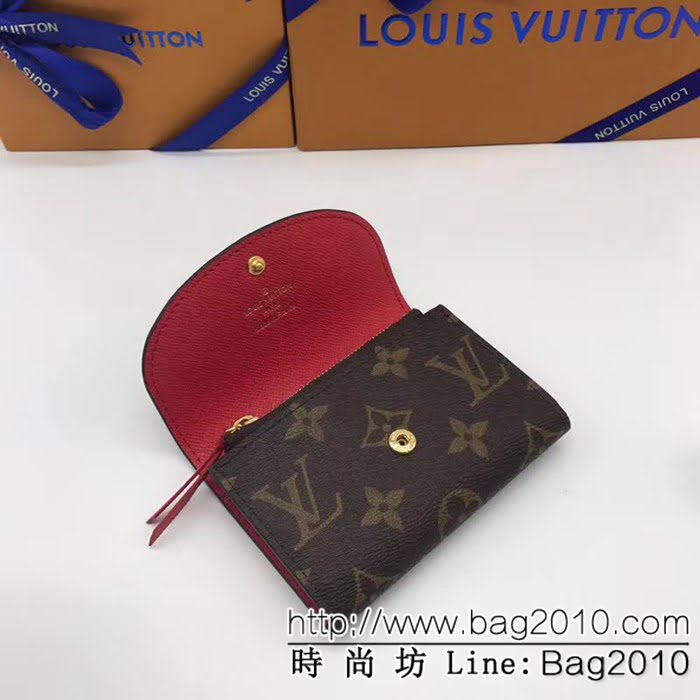 路易威登LV頂級原單 M41939紅海外原單 多彩信封式零錢包 女士錢包 ZY1063